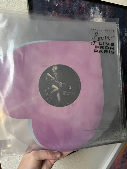 Taylor Swift – Lover (Live From Paris) Vinyl – Original 2023 Heart-Shaped First Pressing