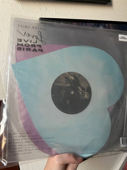 Taylor Swift – Lover (Live From Paris) Vinyl – Original 2023 Heart-Shaped First Pressing