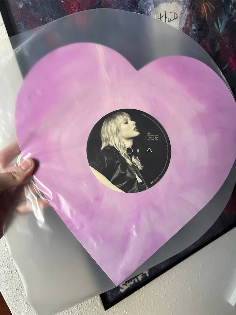 Taylor Swift – Lover (Live From Paris) Vinyl – Original 2023 Heart-Shaped First Pressing